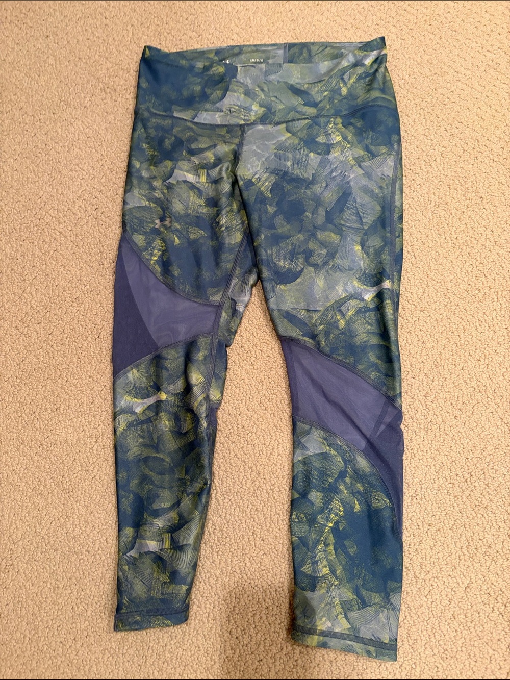 Under Armour Green & Blue HeatGear Compression Leggings